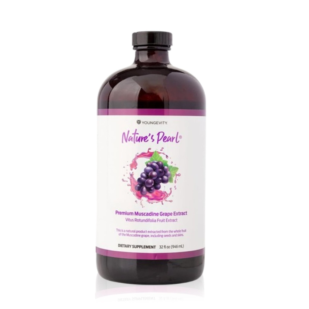 Youngevity Nature Pearl Premium Muscadine Grape Extracto Herbal Suplemento Gluten Gratis
