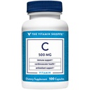 La vitamina Shoppe Vitamina C 500MG, Antioxidante que soporta la salud inmune y cardiovascular (100 cápsulas)