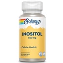 SOLARAY Inositol 500 mg Cápsulas Silenciosos Puede Ayuda Asistencia Cerebro Saludable, Cardiovascular, Función del Sistema Nervioso y Mood Silencioso No-GMO, Vegan  habit 100 VegCaps