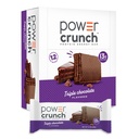 Power Crunch Protein Wafer Bares, High Protein Snacks with Delicious Taste, Triple Chocolate, 1.4 Ounce (12 Conde)