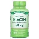 La verdad de la naturaleza Flush Free Niacin 500 mg 100 Caps, 100 Cuenta