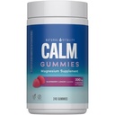 Natural Vitality Calm, Magnesium Citrate Suplemento, Stress Relief Gummies, Supports a Healthy Response to Stress, Gluten Free, Vegan, Raspberry Lemon Flavored, 240 Gummies