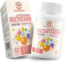 Liposomal Multivitamina para Mujeres 50+ - Mujeres Multivitaminas diarias con 32 ingredientes, CoQ10, Vitaminas C, B, D, E para soporte de salud cardiovascular y bonificación - Iron-Free (60 cápsulas)