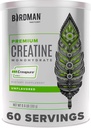 BIRDMAN High-Purity Creatine Monohydrate Unflavored Powder, Pre-Workout, High Performance tención 300g