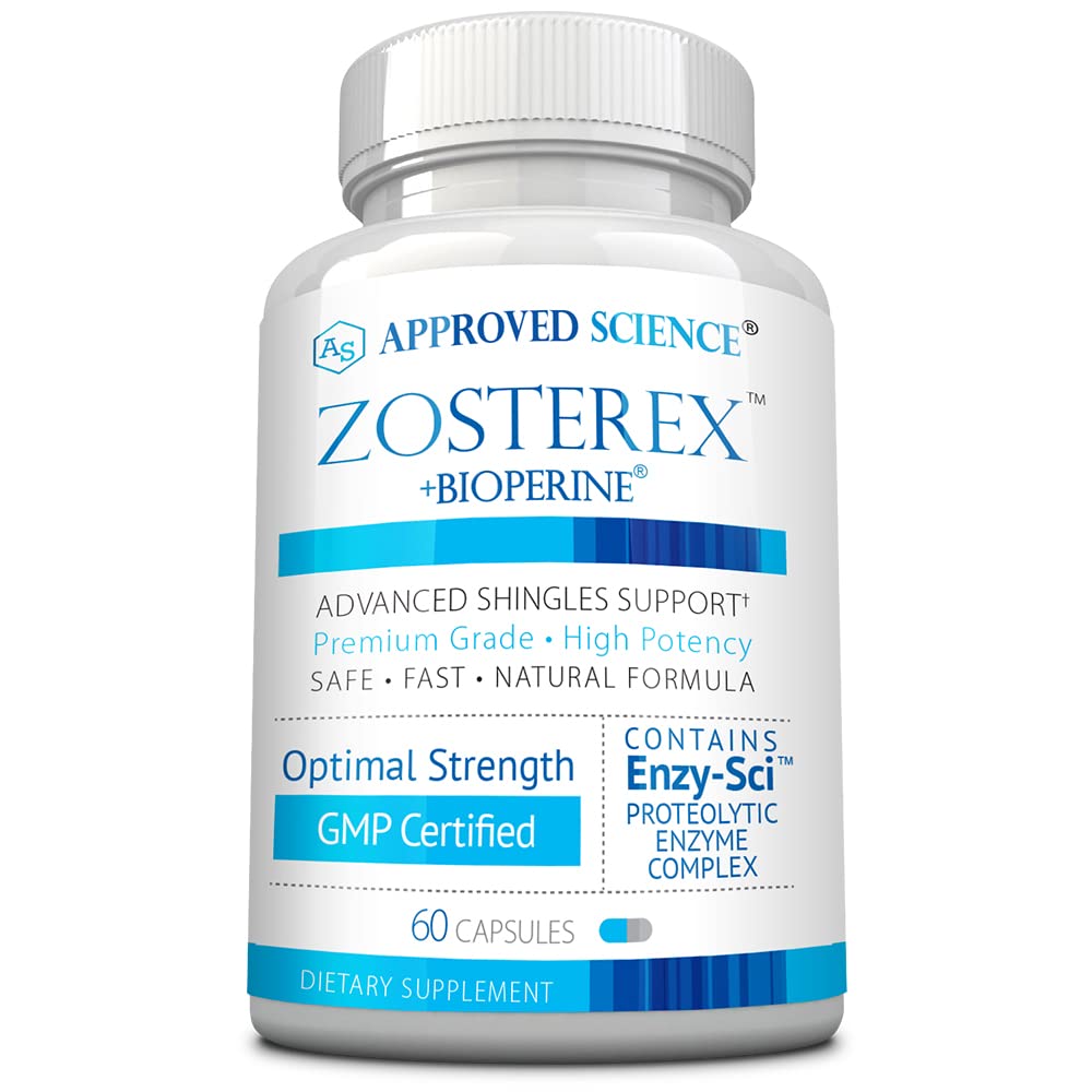 Ciencia aprobada Zosterex - Extra-Strength L-Lysine 1000mg, Complejo de Vitamina B, Zinc - Apoyo Inmunitario " Tratamiento de la Sora Fría - 60 cápsulas Vegan - 1 botella