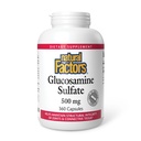 Factores naturales, Sulfato de Glucosamina, soporta movilidad conjunta saludable, cartílago y tejido conectivo, 360 cápsulas