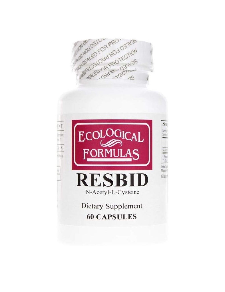 Formulas ecológicas Resbid 500 Mg, Blanco, 60 Conde