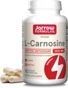 Jarrow Formulas® L-Carnosine Dipeptide Antioxidante 1000 mg, Suplemento dietético, Apoyo antioxidante para la salud mitocondrial, 90 cápsulas vegetales, hasta 45 días de suministro