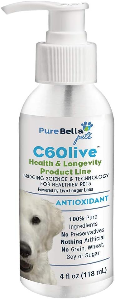 Pura Bella Mascotas C60 Antioxidante para perros grandes raza 4oz