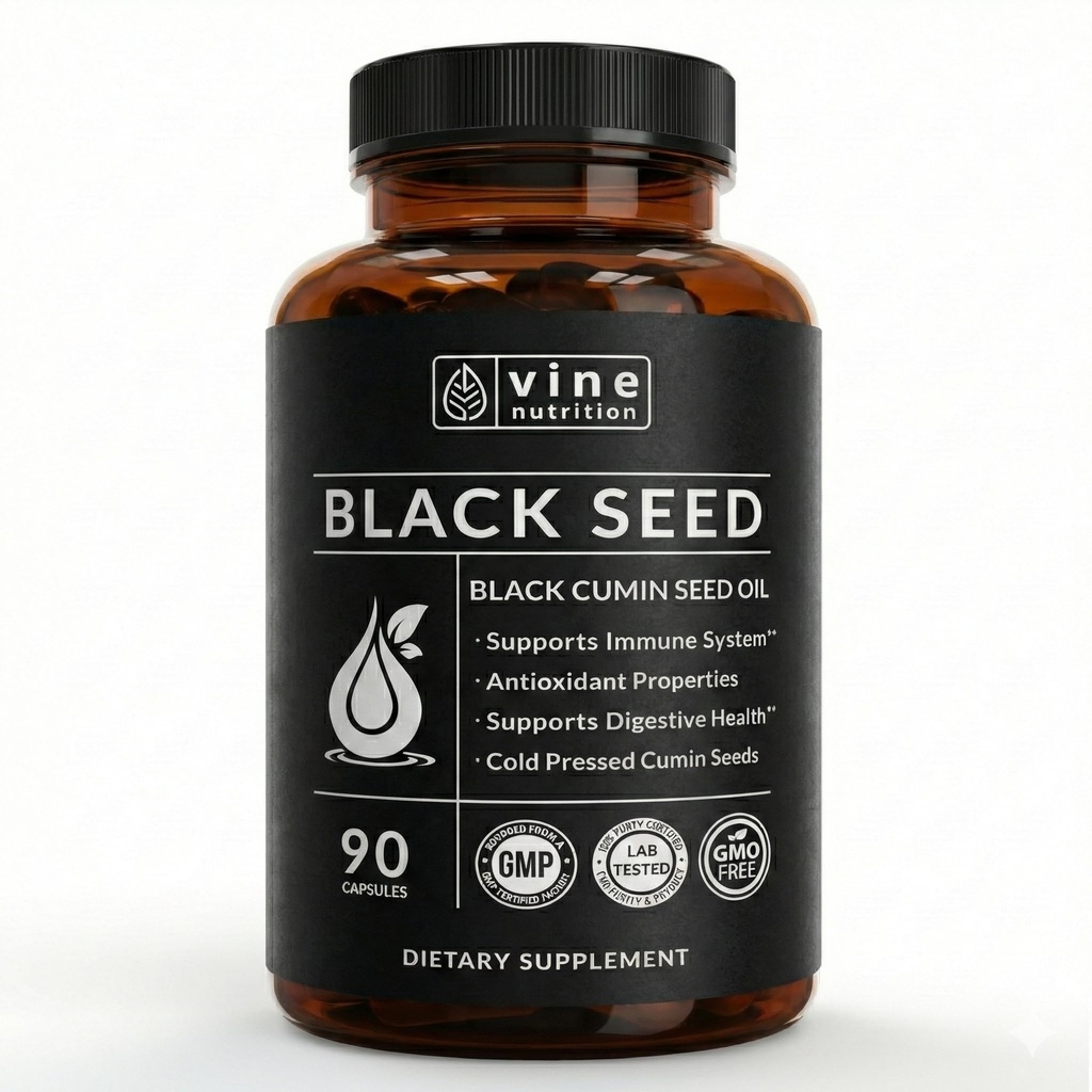Black Seed Oil Capsules - Nigella Sativa - Immune Support Supplement Soft Gels - Cold Presionado Antioxidante Vegetarian Negro Cumin Pills - 500 Milligrams Made in The USA