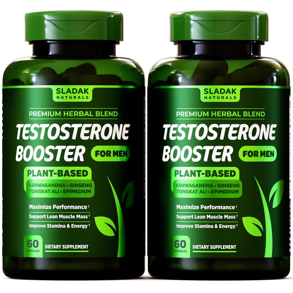 Testosterone Booster Suplemento para Hombre - Male Enhancing Test Boost - Ashwagandha, L-Arginine, Tongkat Ali, Tribulus + Más - Workout, Build Muscle, Strength, Energy & Performance - 2 Month Supply