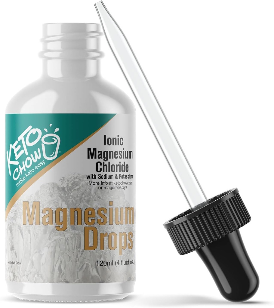 SALTT Relax Magnesium Drops - Ionic Magnesium Chloride w/Sodium, Potassium, Electrolytes - Trace Minerals Drops - Gluten Free, Sugar Free, Keto Friendly - del Gran Lago de Sal - 4 fl oz de Utah