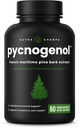 NutraChamps Pycnogenol Extracto de pino marítimo francés, Complejo de Circulación Premium, Flujo de Sangre, Producción de óxido nítrico, Absorción Superior, Resultados con Extracto de Pepper Negro, 60 cápsulas