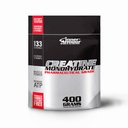 Micronized Creatine Monohydrate Powder - Aumentar la fuerza muscular y resistencia - Dissolver rápido, libre de sabor, suplemento de fitness vegano, Keto Friendly - 400 gr o 133 Servimientos