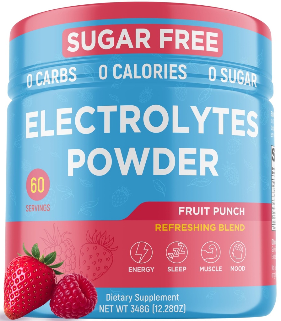 Keto Vitals Keto Electrolytes Powder ← Keto-Friendly Electrolytes with Potassium, Magnesium, Sodium, Calcium ANTE Electrolytes Sugar Free ← Suplemento Energy Drink Mix TEN Zero Calories, Zero Carbs