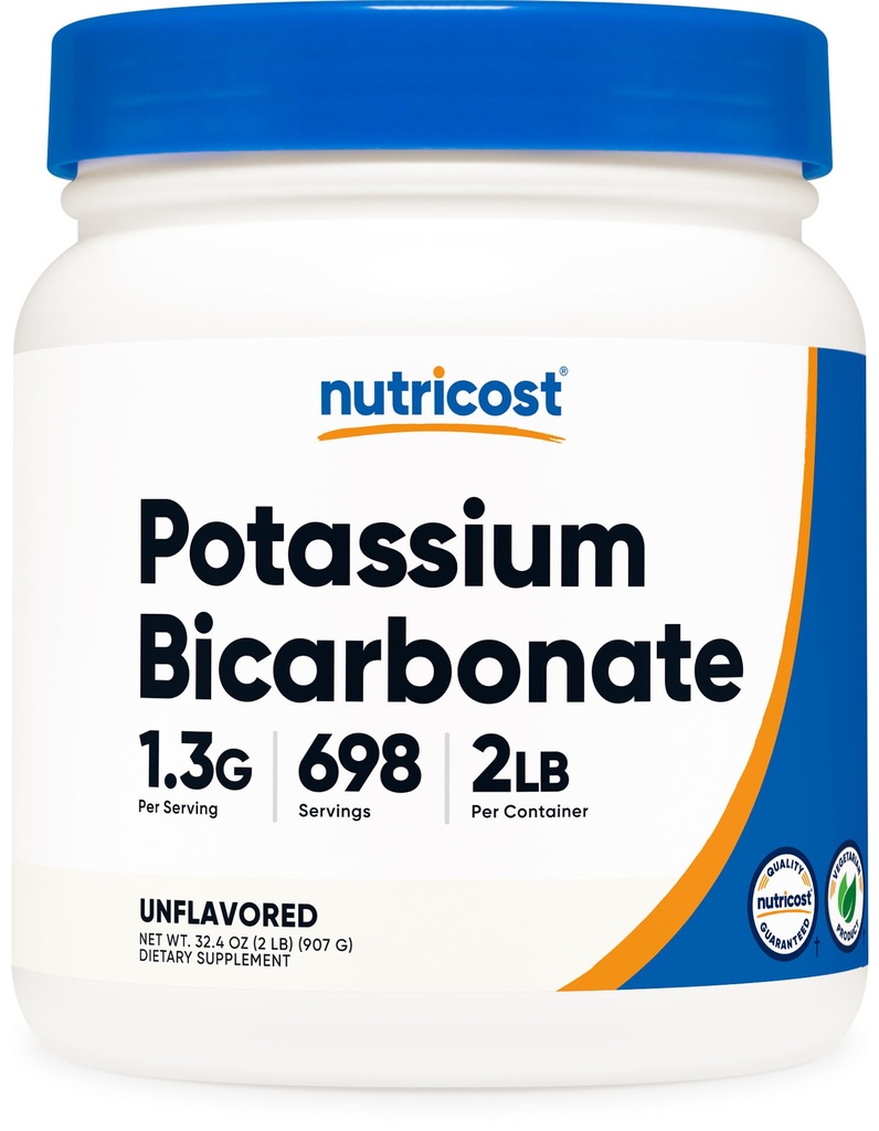 Nutricost Potasio Bicarbonato Powder 2 LB - Gluten Free, Non-GMO