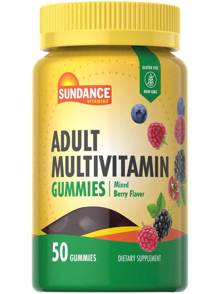 Sundance Multivitamin Gummies for Adults Silencio for Men ' Women ← Mixed Berry Flavor ← Non-GMO y Gluten Free Supplement