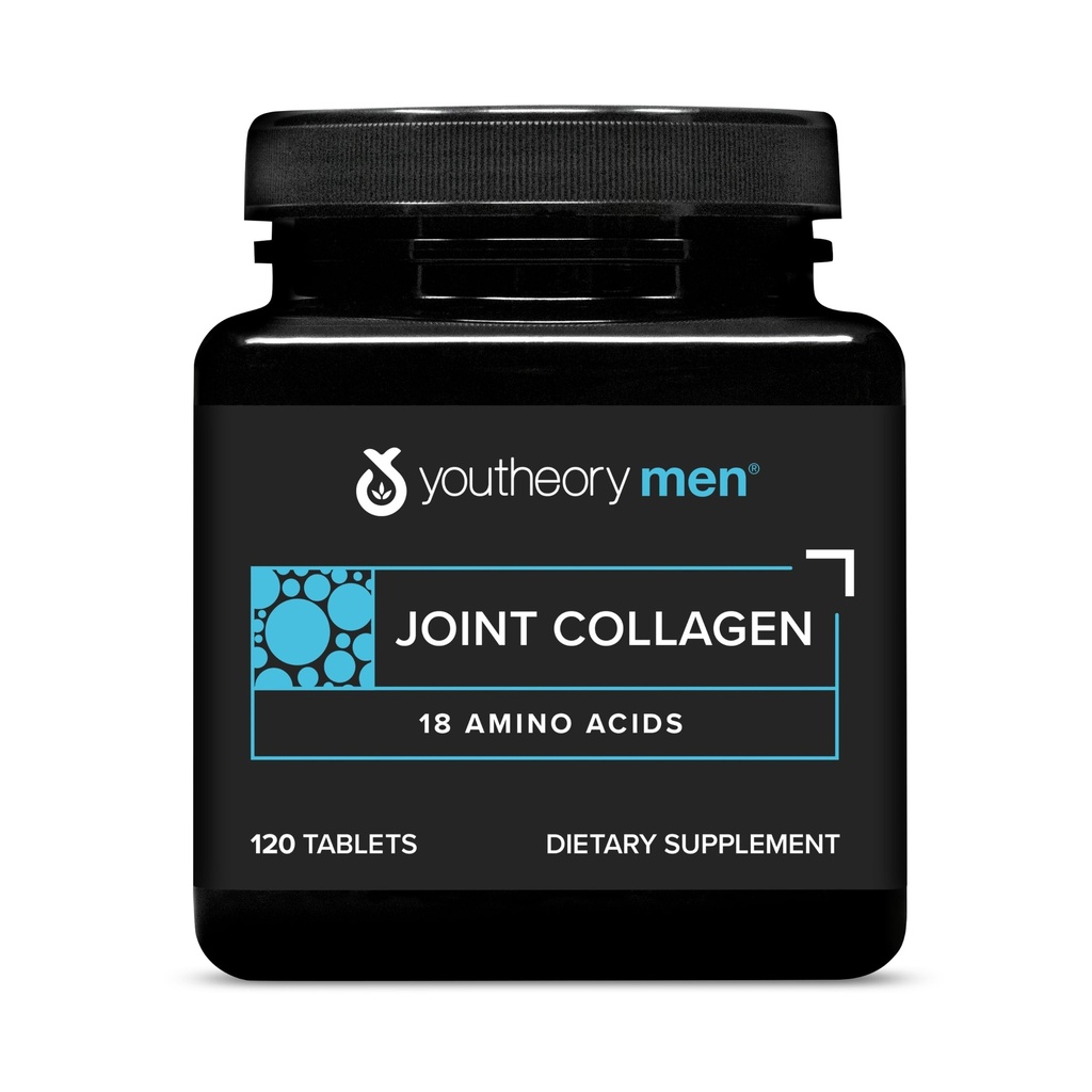 Teoría Colágeno Conjunto de Hombres con 18 Aminoácidos - Pelo, uñas, músculo, bonificación &amp; soporte conjunto - con Boswellia Extracto, Ginger &amp; Black Pepper* - 120 Tablets (60-Day Supply)