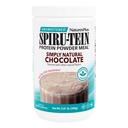 Naturalezas Plus Sencillamente Natural SPIRU-TEIN Shake - Chocolate sin azúcar - 0,82 lb Protein Powder- Meal Reemplazo - Energía natural - Soportes Estilo de vida diabético - Vegetariano, 16 Servimientos