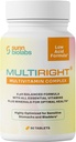 MULTIRIGHT TENIDO MULTIVITAMIN de ácido bajo para estómagos sensibles, vejigas o IC TENIDO 14 Vitaminas " 14 Minerales ANTE Vídeo-Friendly, pH Balanced ANTE Easy on Digestion-Less Acidic Silencioso Vitamina C ANTE 90 Tablets