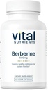 Nutrientes Vitales Berberina ←Apoyos Función de Bowel y Niveles de Triglicéridos Normales Vegan Suplemento permanente Gluten, Dairy y Soy Gratis ←500 mg ⋅60 Capsule