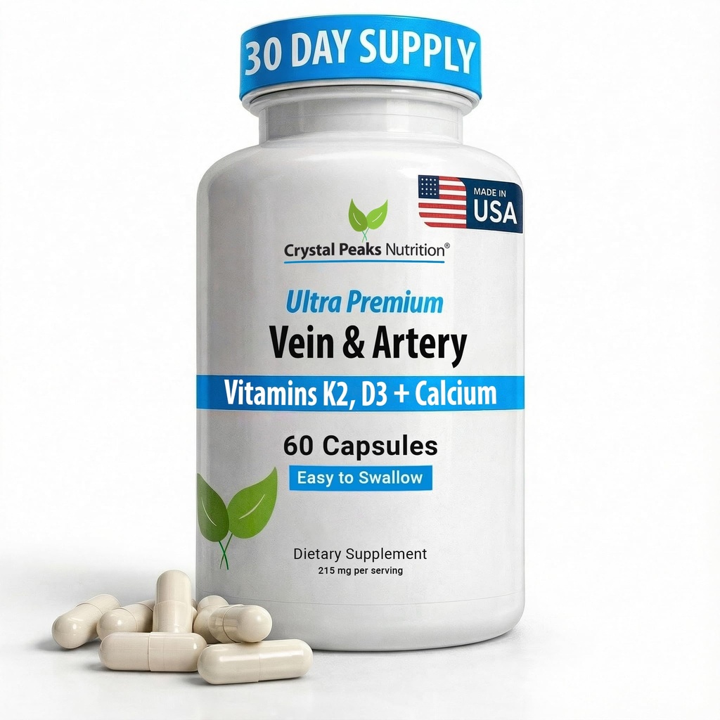 Suplemento de Vein " Artery - Suplemento de Flujo de Sangre con Calcio - Apoyo a la Circulación de Sangre para Hombres, Mujeres - Circulación y Apoyo Veinte - 60 ct