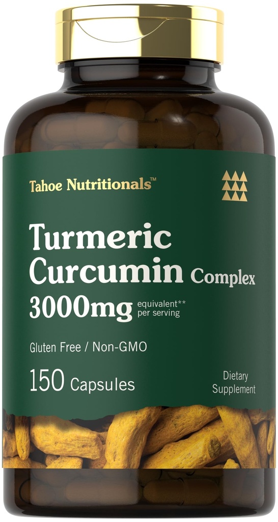 Turmeric Curcumin 3000mg  150 cápsulas peru Turmeric Suplemento con Black Pepper Extract ← Non-GMO, Gluten Free Herbal Complex