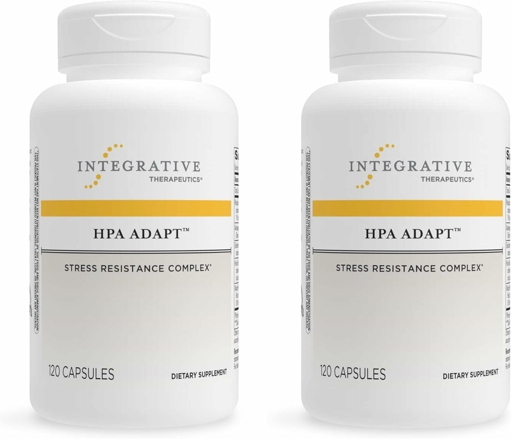 Terapéutica Integrativa HPA Adaptación - Suplemento Adaptogénico para soporte de estrés* - Incluye Ashwagandha, Rhodiola & Other Adaptogenic Herbs* - Vegan, Dairy-Free & Gluten-Free - 240 cápsulas