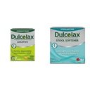 Dulcolax Stimulant Laxative Tablets (100 Conde) Gentle Overnight Constipation Relief, Bisacodyl 5mg " Stool Softener Laxative Liquid Gel Capsules (50ct) Gentle Relief, Docusate Sodium 100mg