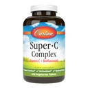 Carlson - Complejo Super-C, Vitamina C + Bioflavonoides, Función Inmune " Wellness Optimal, Antioxidante, 250 Tabletas Vegetarianas