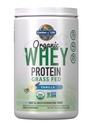 Garden of Life Grass Fed Whey Protein Powder Vanilla - 21g Protein for Women &amp; Men + Probiotics - 12 Servings - Gluten Free, Non GMO, Kosher, Humane, RBST & rBGH Hormone Free