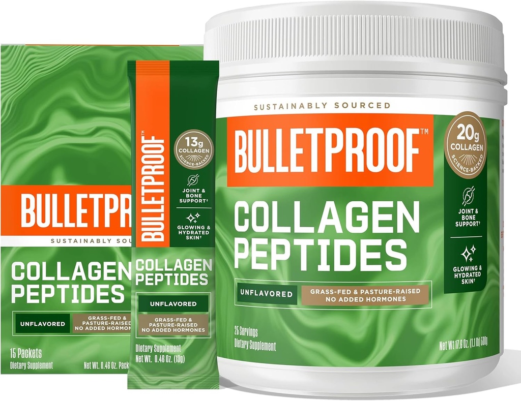 Toro impermeable Collagen Protein Powder, 18g Protein, 17.6 Oz, Desflavored Collagen Protein Powder GoPacks, 12g Protein, 15 Pack, Grass Fed Collagen Peptides y Amino Acids