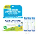 Boiron Quit Smoking Relief Kit para síntomas de nicotina de Fumar, Vaping o Chewing – Nausea, Irritability, &amp; Upset Stomach – Non-Drowsy &amp; Nicotine-Free – 3 Conde (240 Pellets)