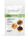 Celebrar Vitaminas Bariatric Calcium Citrate Soft Chews con Vitamina D3, 500 mg, Citrate de Calcio Libre de Azúcar para Pacientes Bariatrices, Dulces Treats, 90 Conde