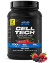 MuscleTech Creatine Monohydrate Powder Cell-Tech Creatine Post Workout Recuperación Bebida Muscle Builder Para Hombres &amp; Mujeres Muscle Building Suplementos Fruit Punch, 3 lbs (27 Serv)