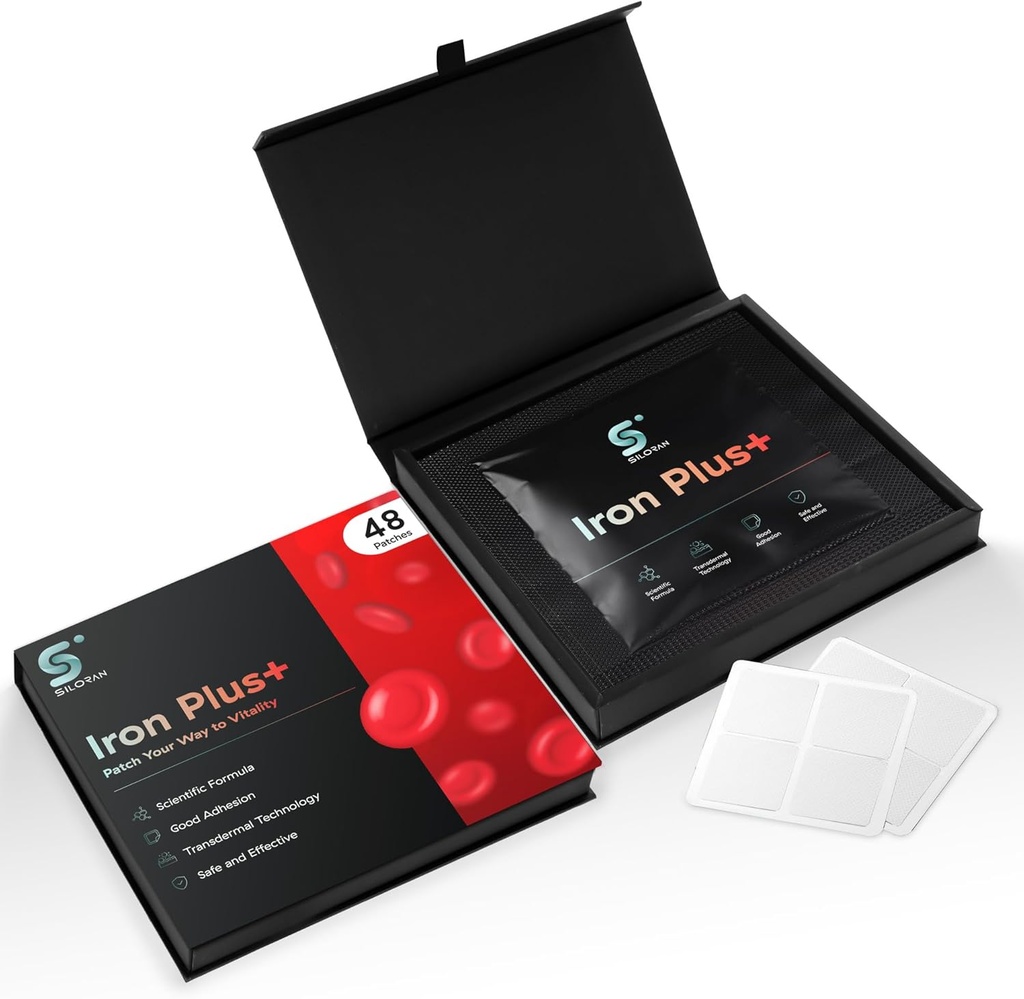 Iron Plus Patch (48 días de suministro) - Patches de hierro para mujeres y hombres