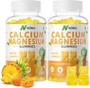 Calcio Magnesio Zinc Gummies con vitamina D3, ashwagandha Suplemento - Absorción mejorada de alta potencia - Pineapple Flavor-180 Conde
