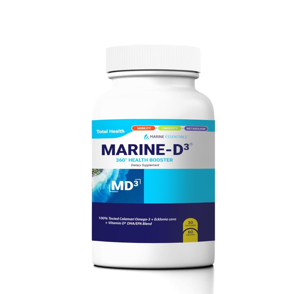Marine Essentials- Marine D3 Omega 3 Calamari Ecklonia Cava DHA (60 cápsulas)