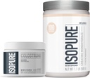 Agrupo de Isopure Bovine Colostrum Suplemento Polvo, Gently Procesado, 90 Serviciones + Isopure Desflavored Creatine Monohydrate Polvo, 5g Cretina Monohydrate por Scoop, 100 Servimientos, 500g