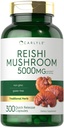 Carlyle Reishi Mushroom Suplemento 5000mg  300 Capsules ← Non-GMO, Gluten Free Reishi Mushroom Extract