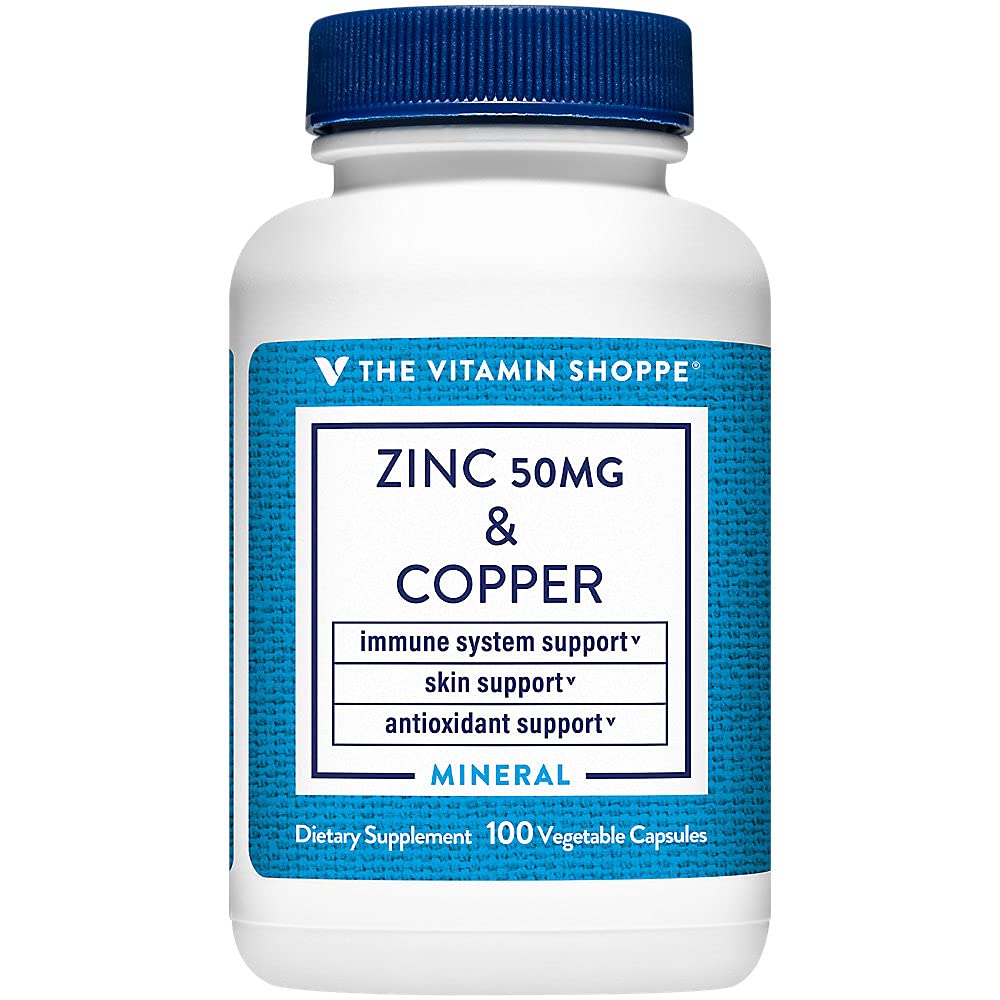 Zinc con cobre - Apoyos Salud Inmune - 50 MG (100 cápsulas vegetarianas)
