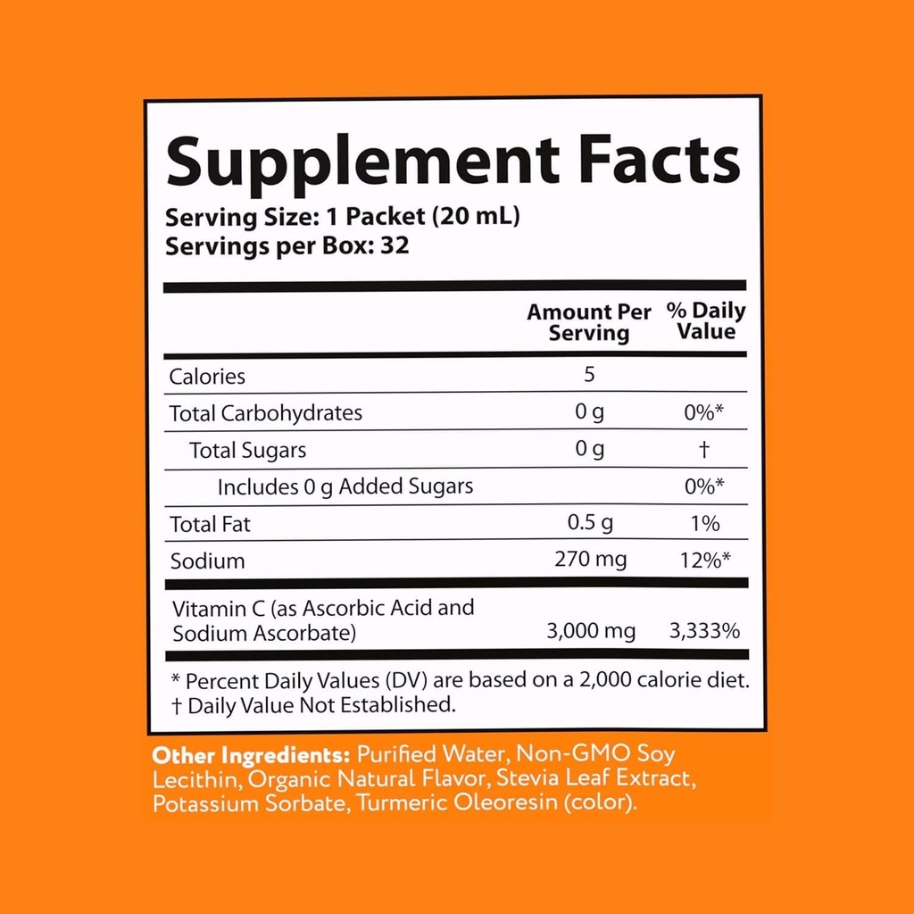 Aurora Nutrascience Mega-Liposomal Vitamina C, 3000mg Vida Lifescience 32 oz Liqu