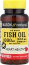 Aceite de pescado 1000 Mg No Burp Softgel, por masón Vitaminas - 90 Ea
