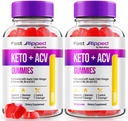 NutraRize (Pack of 2 Fast Ripped Keto+ACV Gummies, Fórmula Avanzada, Apple Cider Vinegar 1000MG Vitaminas Suplemento, Maximum Strength Gummy Reseñas (120 Gummies)