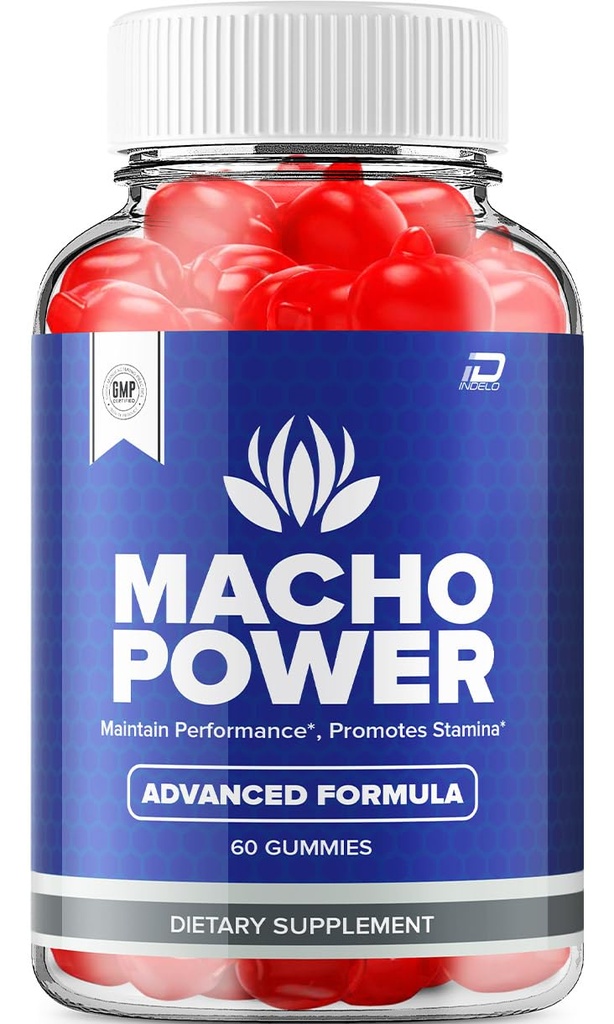 Macho Power Gummies for Hombre – MachoPower Male Gummies All-Natural Supplement, Power Macho Gummies Reviews (1 Pack - 60 Gummies)