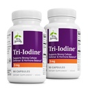 Terry Naturalmente Tri-Iodine - Suplemento dietético para el apoyo a la salud de mama y próstata - Función tiroidea saludable Suplemento Ayuda - 3 mg, 90 cápsulas, 2 paquete
