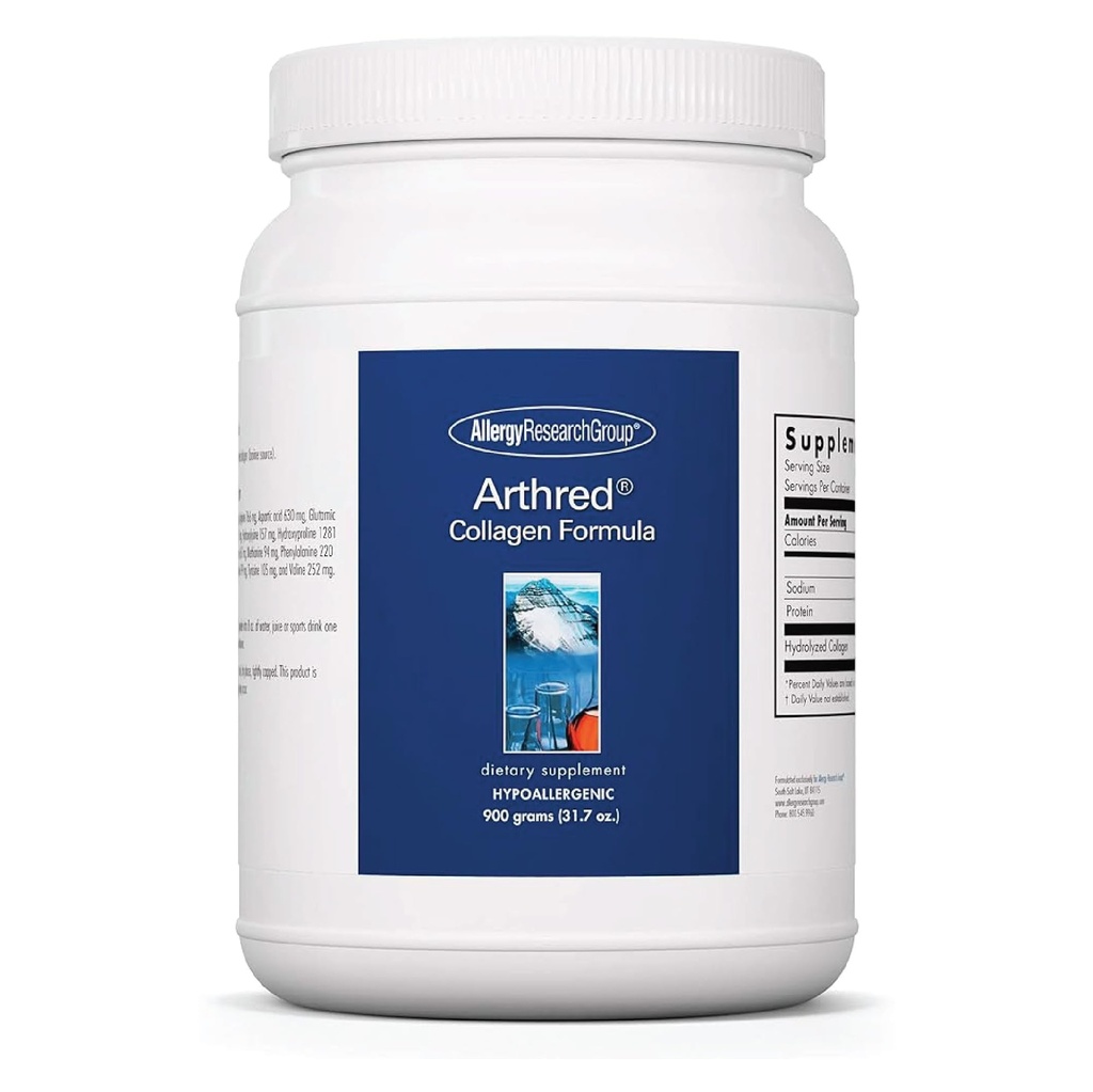 Grupo de Investigación de Alergia Colágeno Polvo para Hombres - Colágeno Peptides, Suplemento Arthred, Bovine Sourced, Arthred Powder, Fórmula Collagen, Collagen Hidrolyzed - 31.7 Oz