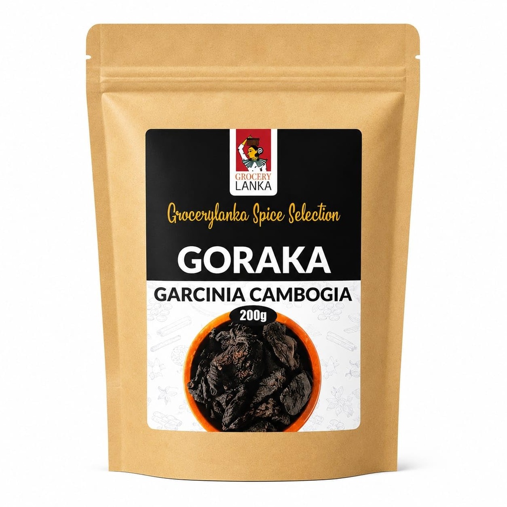 Goraka 200g (7oz), Dried Garcinia Cambogia, Natural Food Souring Agent
