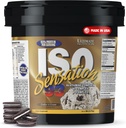 Ultimate Nutrition Whey Protein Isolate Powder with Glutamine Complex, ISO Sensation 93 - Whey Protein Powder with Añadido Colostrum for Enhanced Recovery, Immunity & Gut Health - Cookies N Cream, 5lbs