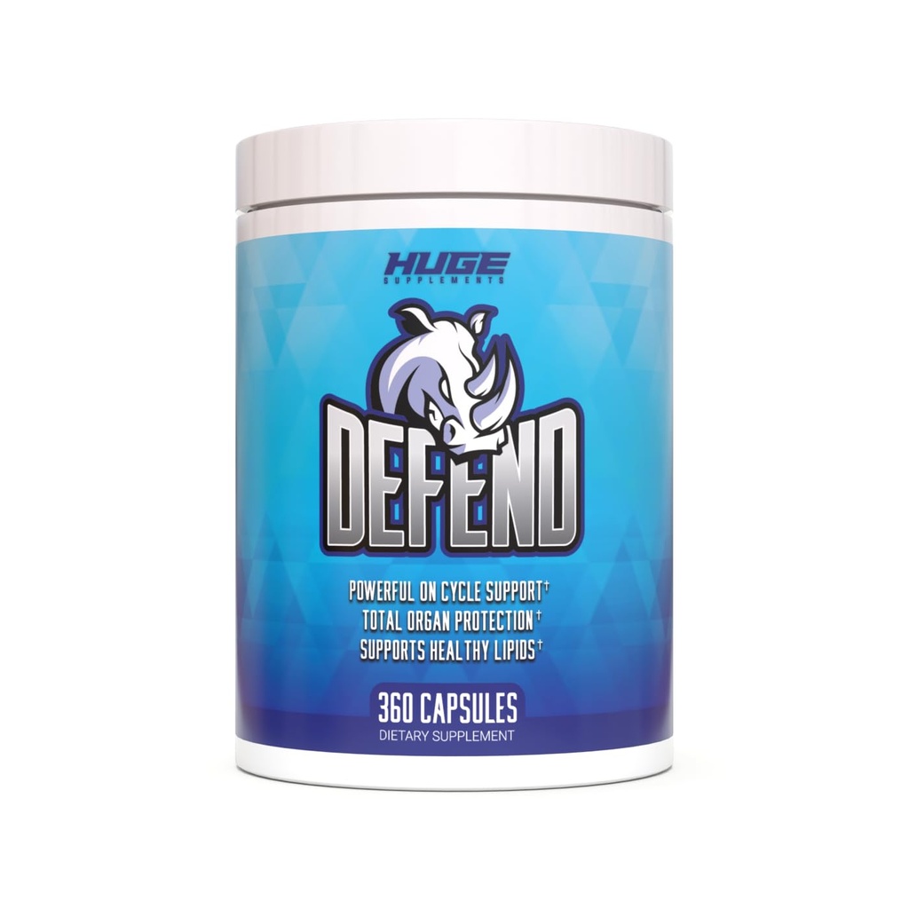 Defender Cycle Support - Most Stacked & Complete Organ Protection, Liver Support, Kidneys, Heart, Prostate &amp; Immune System On Cycle - Contiene NAC, TUDCA, Milk Thistle, Astragalus &amp; Más (360 cápsulas)